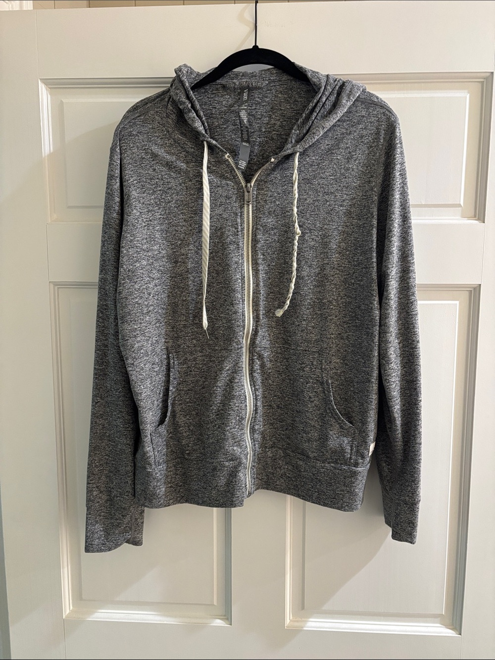 Vuori Heather Gray Zip-Up Hoodie
